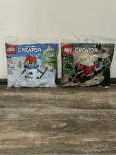 2 LEGO CREATORS-Winter Holiday Train (30584) & Winter Holiday Snowman (30645)