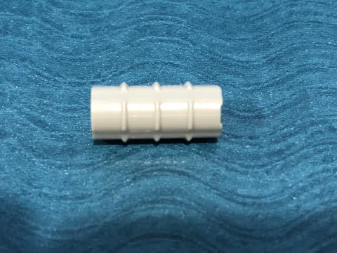 LEGO PART 6538B TECHNIC AXLE CONNECTOR RIDGED X-HOLE (GRAY)
