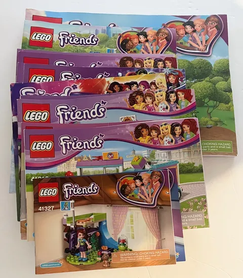 Lot of 12 + 1 LEGO Friends Instruction Booklets *MANUALS ONLY*