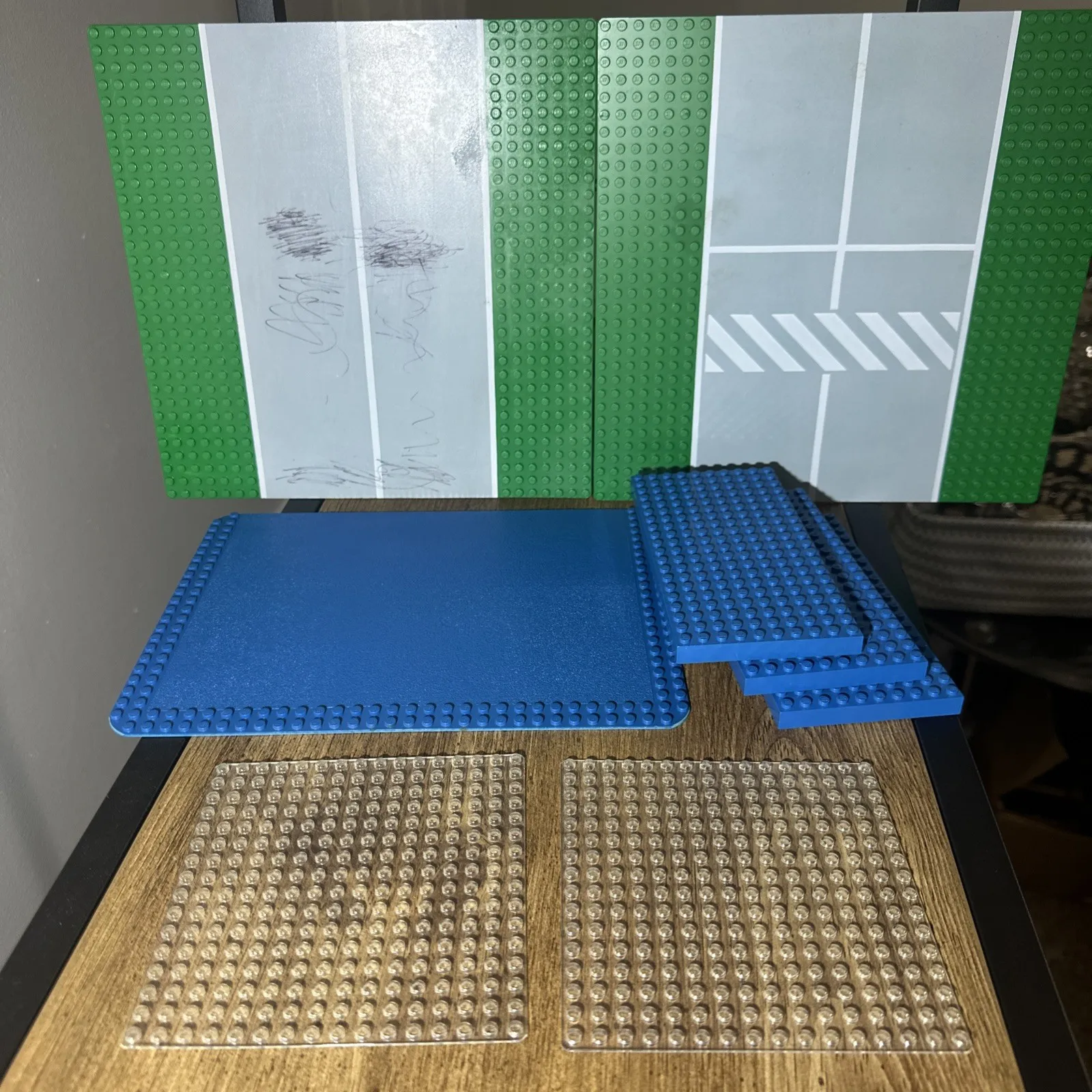 Lego Baseplate Assortment Trans Clear And Vintage 