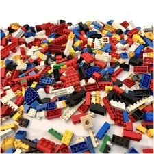 VTG Lego Pieces Lot Approx. 3  Pounds Mixed Sizes & Colors Good Condition