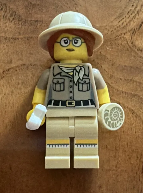 Lego CMF Series 13 Paleontologist, Complete with Accessories
