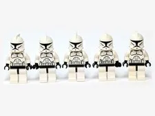 LEGO Star Wars Clone Trooper Phase 1 Minifigure Lot of 5 sw0201 #5