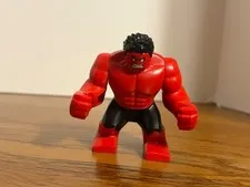 Lego Red Hulk SH0370 Big Fig Yellow Eyes 76078 Hulk Vs. Red Hulk Marvel Avengers