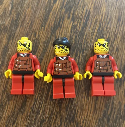 Lego Ninja Robber Minifigure cas052 Castle CMF Lot Retired x3 6093 6045 6033