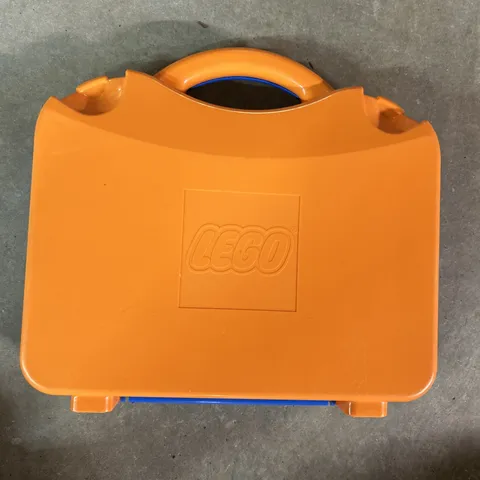 LEGO Blue And Orange Plastic Carrying Case 11” X 9” OEM LEGO 