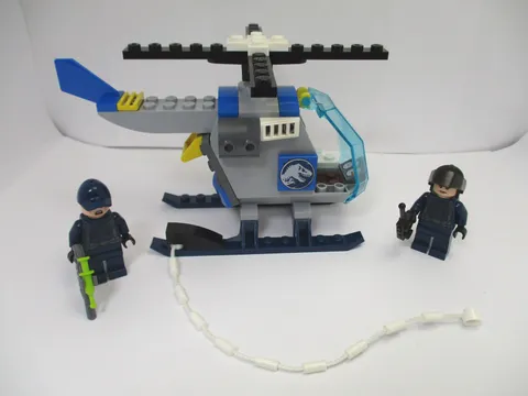LEGO Pteranodon Escape (10756) Parts Jurassic World Helicopter + 2 Minifigures