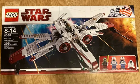 2010 LEGO Star Wars Arc-170 Starfighter 8088 New In Box