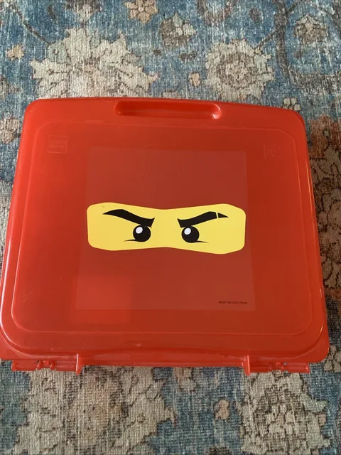 Lego Red Ninjago Project Case- Approximately 13”x12”x4”-499136