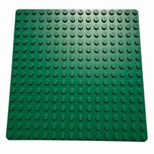 LEGO 16 X 16 5”x5” Dark Green  #91405 THIN BASEPLATE NO Underside Ribs Great!