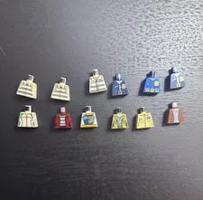 LEGO Police Printed Minifigure Torso Lot, Multicolor Plastic, 11 Pieces