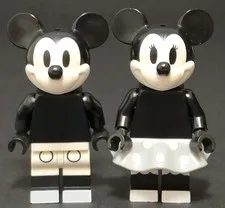 Lego Ideas Mickey & Minnie Mouse Minifigure Lot - NO HATS - Disney Cuusoo