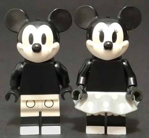 Lego Ideas Mickey & Minnie Mouse Minifigure Lot - NO HATS - Disney Cuusoo