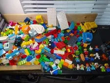 Huge Bulk Lot 12 Pounds Lego Duplo Parts Pieces With over 20 Figures or Vehicles
