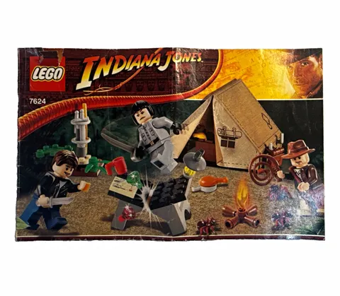 LEGO Indiana Jones 7624 Jungle Duel Complete w/ 3 Minifigures & Manual 2008