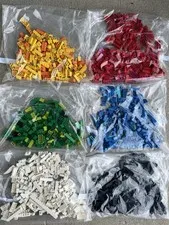 Lego Multicolor Brick Bulk Lot Red Orange Green Blue Red White Black 3.7 Pounds