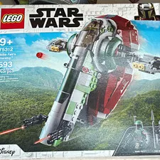 LEGO Star Wars 75312 Boba Fett's Starship Set 593 pcs, Age 9+ Mandalorian
