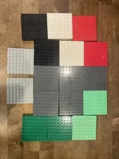 Lego Lot of 17 Brick 8x8 Thick Base Plate Castle Multiple Colors As Pictured