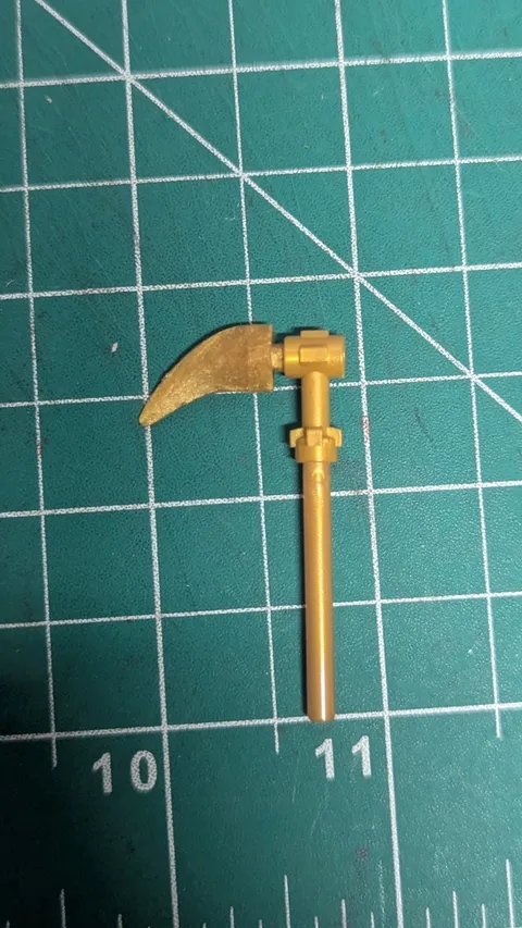 LEGO Ninjago - Minifig, Weapon - Golden Samurai Scythe - Pearl Gold