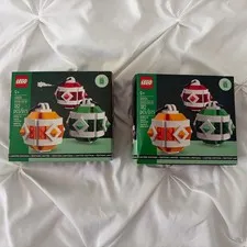 2x Lego 40604 - Limited Edition - Christmas Decor Set - New- Sealed-182 Pieces