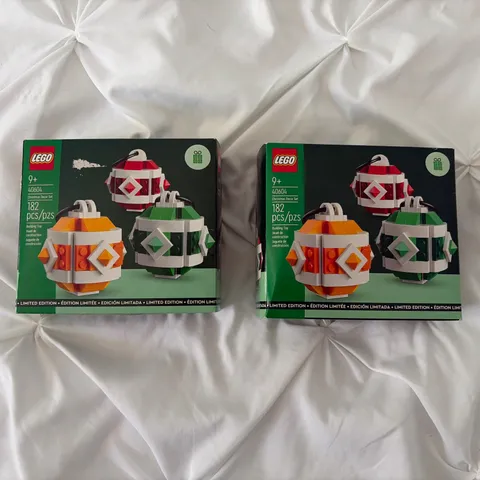 2x Lego 40604 - Limited Edition - Christmas Decor Set - New- Sealed-182 Pieces