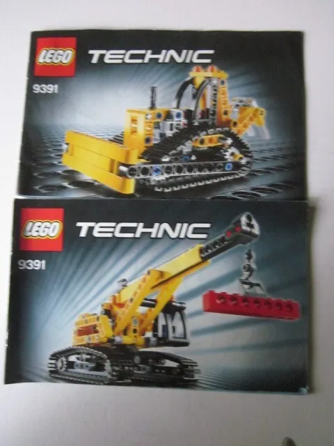 Lego Technic instructions instruction 9391 crane and bulldozer crane & dozer