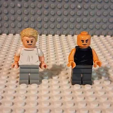 LEGO Minifigures Fast And The Furious.  Paul Walker And Vin Diesel.