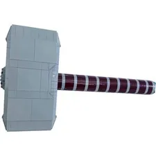 LEGO MOC Thor Hammer Mjolnir Marvel Display Model Incomplete No Stand