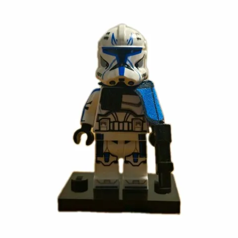 LEGO Star Wars Clone Trooper Minifigure White & Blue with Cloth Kama