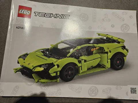 LEGO Technic 42161 Lamborghini Huracán Tecnica Illustrated Manual Booklet 2023