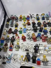 Huge LEGO Minifigure Lot Star Wars Marvel DC Ninjago Minecraft Parts 100+ Pcs