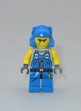 LEGO Power Miners guy orange scar minifigure 8958 8709