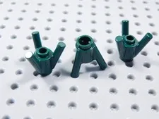 LEGO Lot of 3 Dark Green Stems Plants Minifig BR