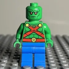 LEGO DC Super Heroes Martian Manhunter Minifigure Cape Justice League sh0158 1Z