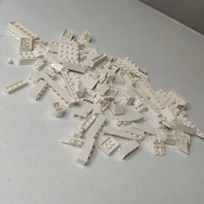 LEGO WHITE  LOT  BRICKS BUILDING PIECES BRICK
