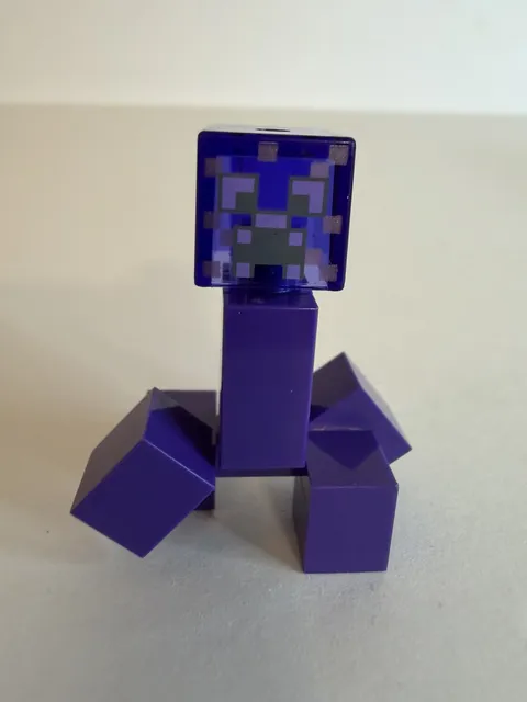 Lego Purple Minecraft Enchanted Creeper Minifigure ID: min100 Pre-Owned 
