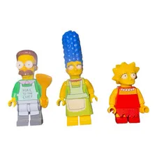 LEGO: The Simpsons House Minifigures Lot: Ned Flanders, Marge Simpson, Lisa