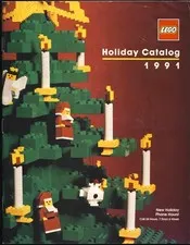1991 LEGO HOLIDAY CATALOG - CHRISTMAS TREE, SANTA, CANDLES, LEGO Bricks Cover