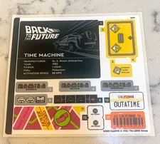LEGO STICKER SHEET for 10300, Sheet 1, Back to the Future Time Machine, Genuine!