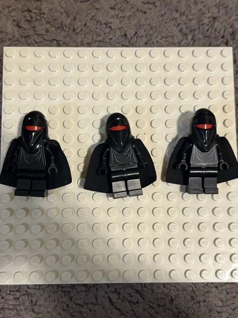 LEGO Star Wars Imperial Guard Minifigure Lot of 3 w/ Black Cape sw0604