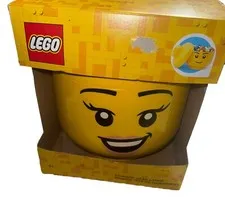 Lego Large Storage Head Female 11" Stackable **Read**