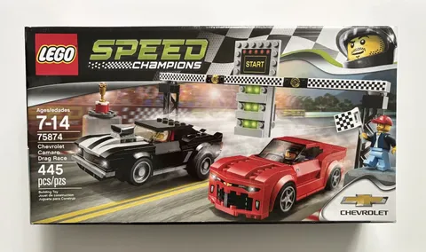 Lego Speed Champions Chevrolet Camaro Drag Race 75874 New Never Opened