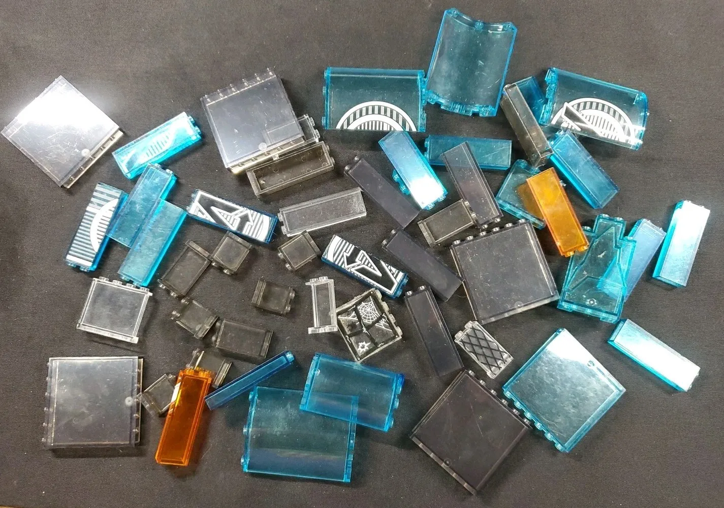 Clear Translate Lego Curved Spooky Police Wall Avengers Ice Blue Grey Orange **