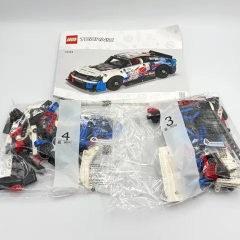 LEGO TECHNIC: Nascar Chevrolet Camaro Zl1 (42153) BAGS 3 & 4 with MANUAL ONLY