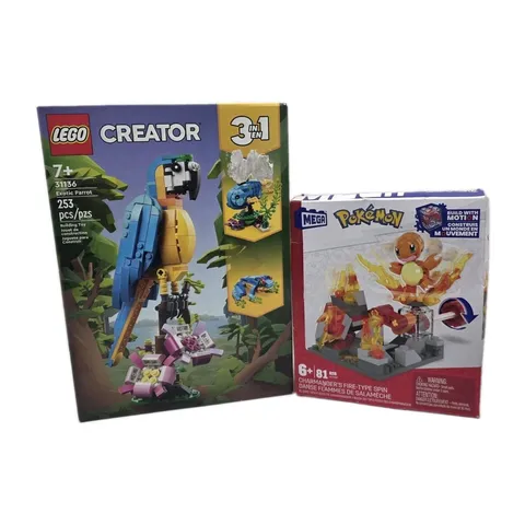 Pokémon Charmander HTH86 & Exotic Parrot 31136 LEGO Creator Sealed 