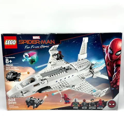 Lego Marvel Spider-Man Far From Home Shark Jet and Drone Attack 76130 IOB Sealed