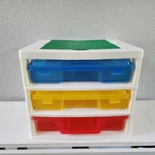 IRIS LEGO 3-Drawer Storage System with Baseplate and Tray