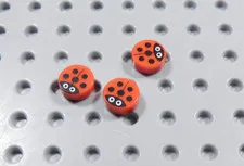 LEGO Lot of 3 Red Printed 1x1 Ladybug Tiles Plates Animal Minifig BI