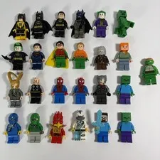 LOT of 26 LEGO Batman Minecraft Marvel etc. Minifigure Lot