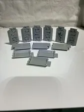 LEGO 12 Light Blue Gray Castle Wall Corner Panels   3x3x6   87421